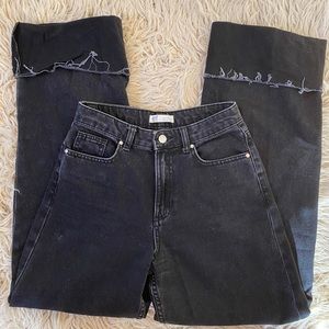Zara Vintage Straight Cuff Jeans